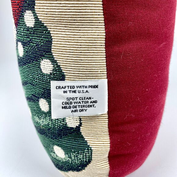 VTG Fabric Santa Door Stop Riverdale Decorative USA Made 90s Holiday Christmas - Picture 10 of 10